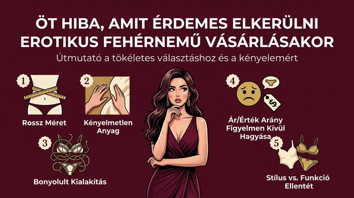 Öt hiba, amit érdemes elkerülni erotikus fehérnemű vásárlásakor