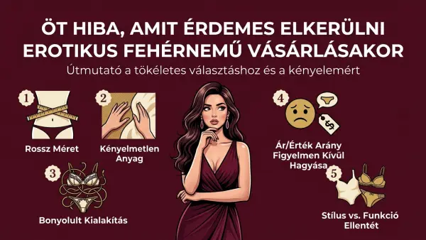 Öt hiba, amit érdemes elkerülni erotikus fehérnemű vásárlásakor