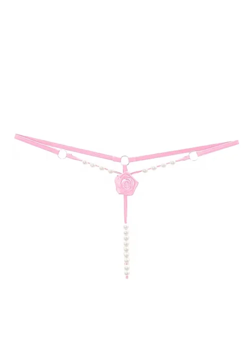 Pink virág golyós tanga - kép 2