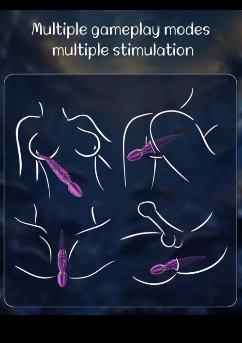 Octopus vibro szilikon masszírozó,akkus - kép 3