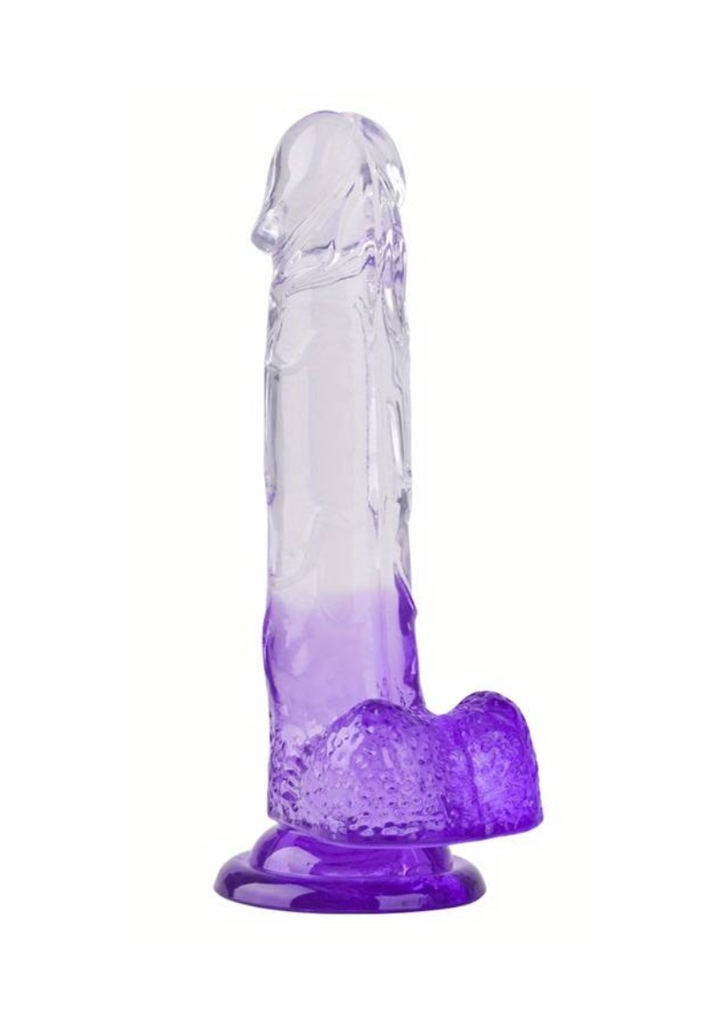 Moniq Clear lila dildó-22cm.