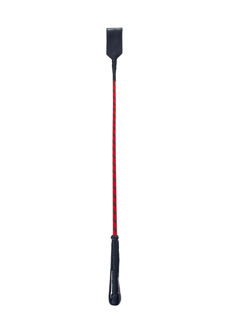 Bőr pálca-piros-fekete-66cm. 
