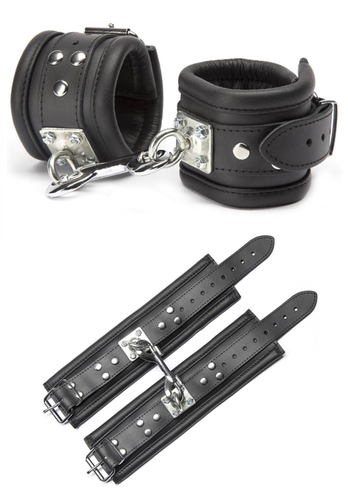 Bőr delux boka bilincs.