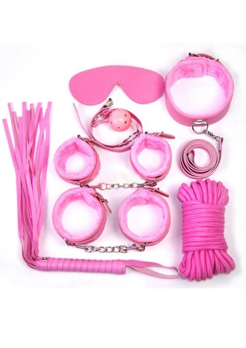 BDSM szett pink 8dbos.