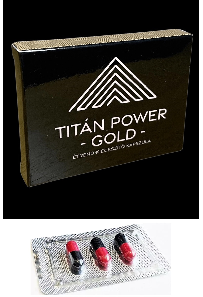 Titán Power Gold potencia - 3db kapszula.